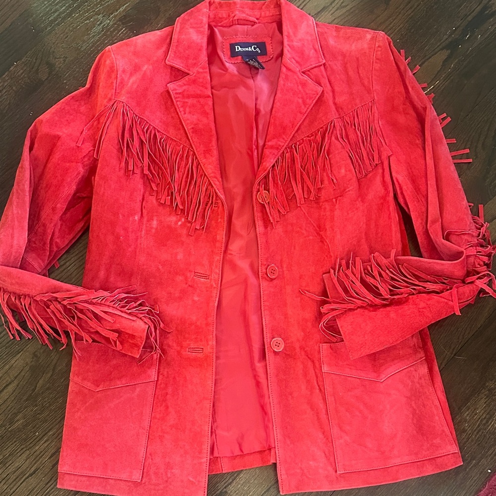 VINTAGE FRINGE SUEDE JACKET